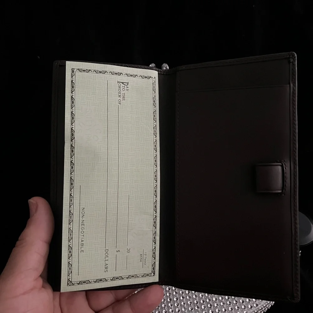 COACH NWOT Monogram Checkbook / Receipt Wallet - Picture 6 of 7